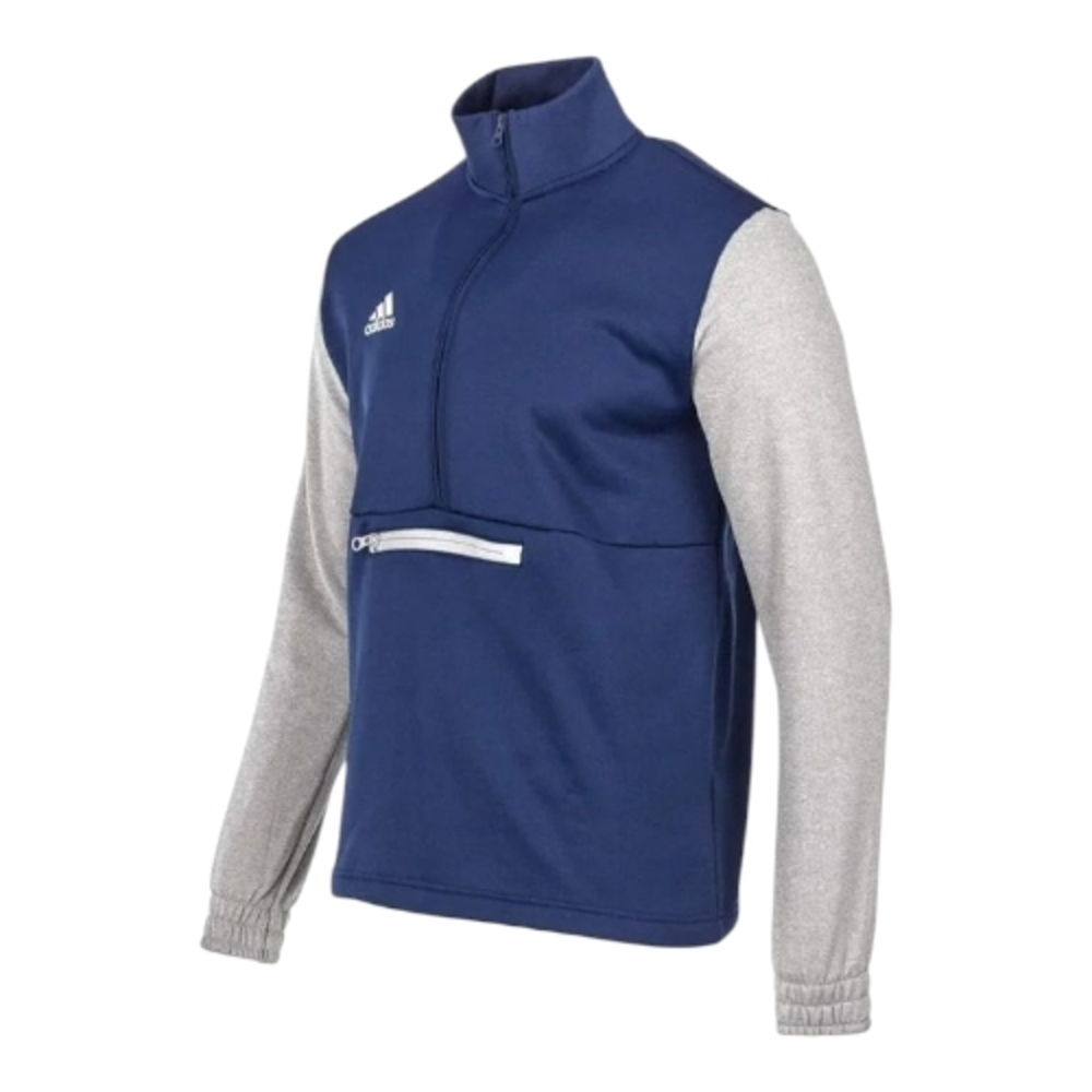 adidas Blue and Gray Quarter-Zip Sweatshirt